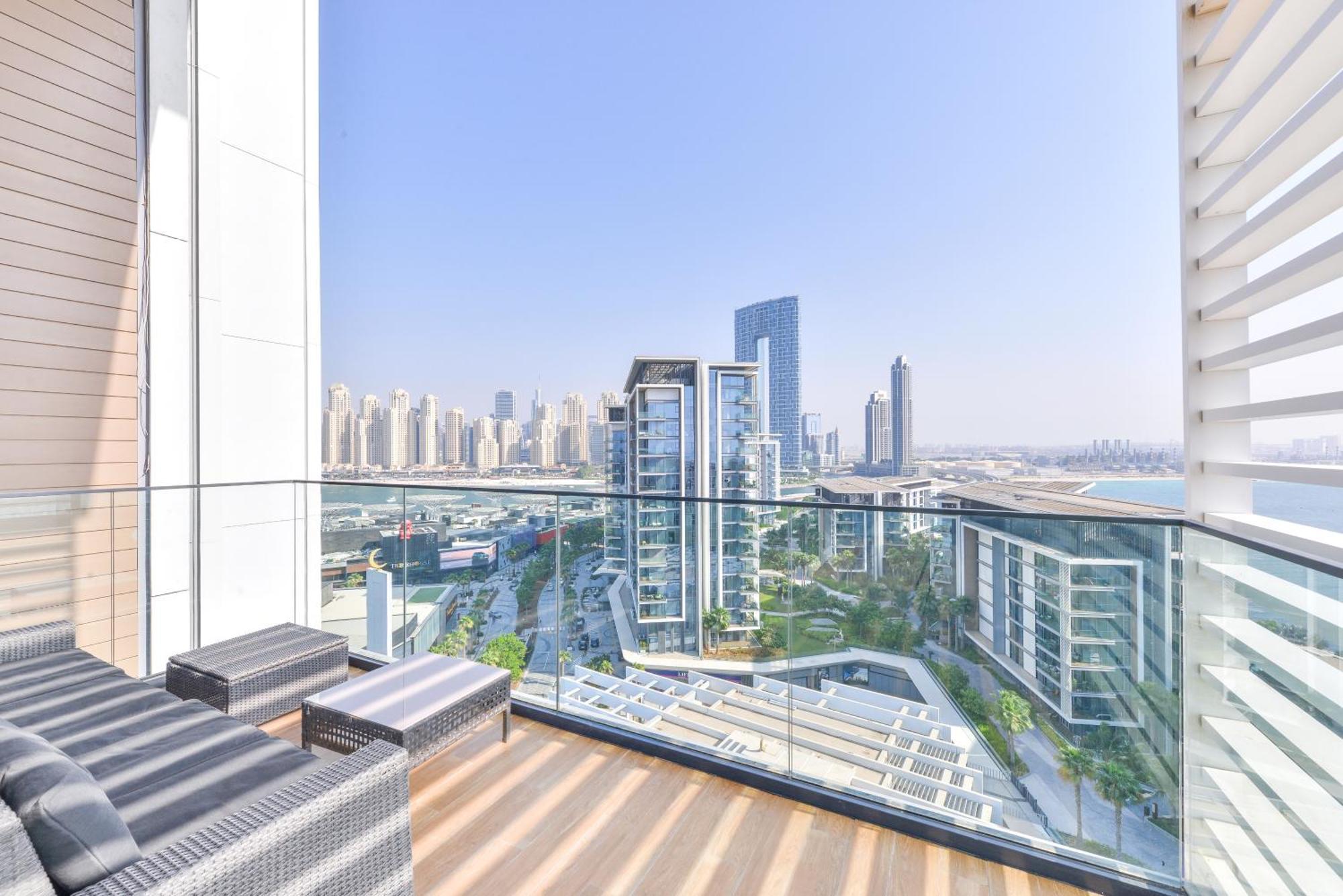 Luxe 3 Bedroom Oceanfront Apartment In The Heart Of Bluewaters Island 두바이 외부 사진