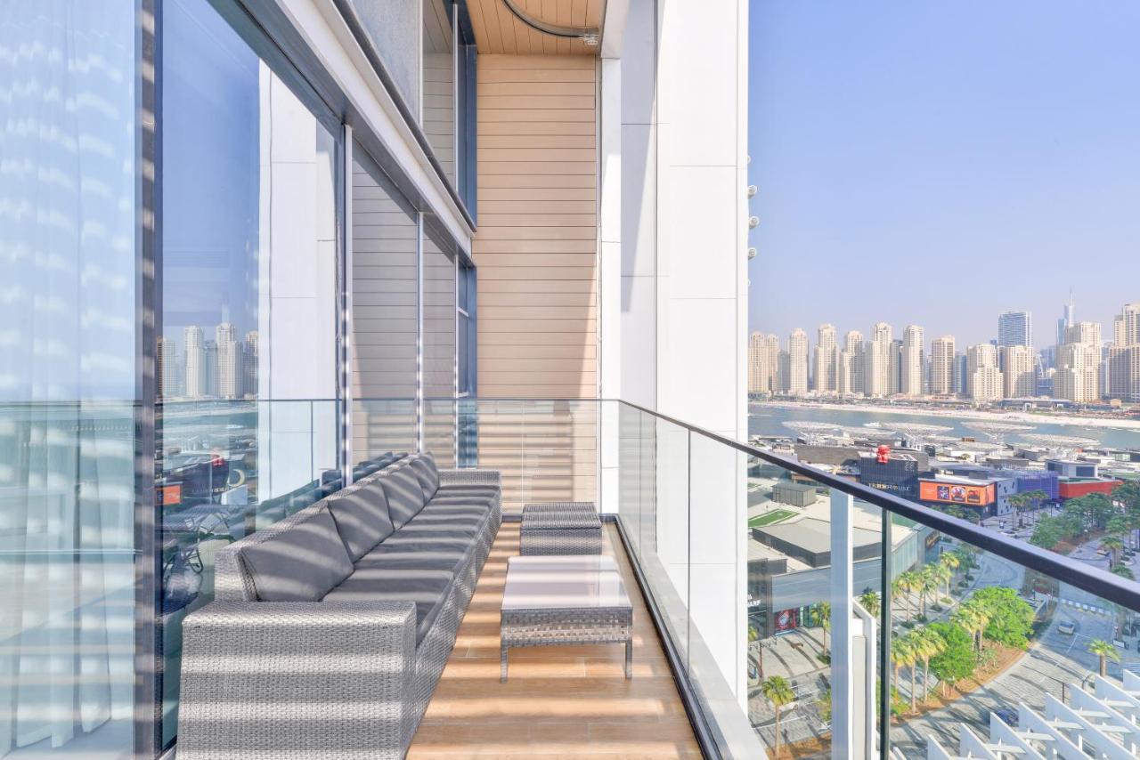 Luxe 3 Bedroom Oceanfront Apartment In The Heart Of Bluewaters Island 두바이 외부 사진